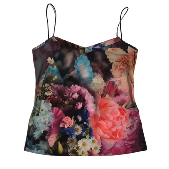 NWT Ted Baker Focus Bouquet printed Cami - Picture 1 of 5